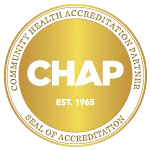 Sello de acreditación de CHAP